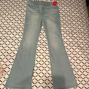 Spanx retro light wash flare jeans